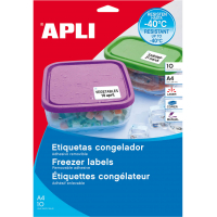 Apli Etiquetas Blancas Especial Congelador 38.1x21.2 mm. 10 Hojas A4
