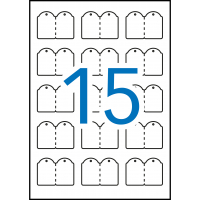 Apli Etiquetas Colgantes Imprimibles 28.0 x43.0 mm. 10 Hojas A4