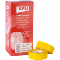 Apli Cinta Adhesiva Amarilla 19mm x 33m