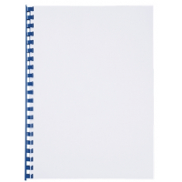 GBC Pack de 100 Canutillos Encuadernacion de Plastico Combbind, 12mm, Azul