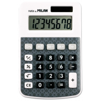 Milan Calculadora 8 Digitos, Sobremesa, Gris Oscuro