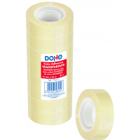 Dohe Pack de 8 Cintas Adhesivas Transparente de Polipropileno 19mm x 33m