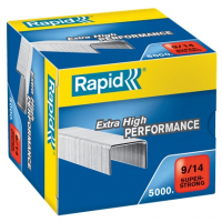 Rapid Super Strong Caja de 5000 Grapas 9/14, De 80 a 110 Hojas, Superreforzadas
