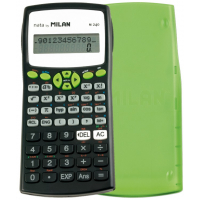 Milan M240 Calculadora Cientifica 10+2 Digitos, Pantalla de 2 Lineas