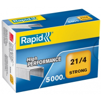 Rapid Caja de 5000 Grapas 21/4, Reforzadas, Patilla de 4mm