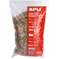 Apli Gomas Elasticas de 8cm. Bolsa de 1kg