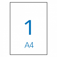 Apli Etiquetas Permanentes 210x297 mm. Caja de 500 Hojas A4