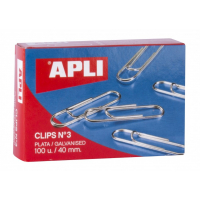 Clips Galvanizados de 40mm. Caja 100 uds. Apli Nº3