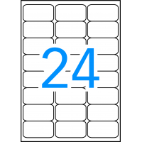 Apli Etiquetas Blancas (Resistentes Intemperie) 63.5x33.9 mm. 10 Hojas A4