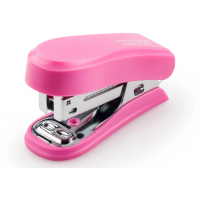 Novus Mini Grapadora Compacta, Hasta 12 Hojas, Incluye Grapas, Rosa