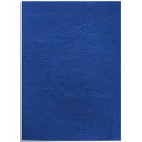 Fellowes Pack de 100 Portadas de Carton Simil Piel Delta Cuero A4, 250 gr, Azul