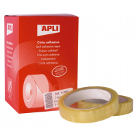 Apli Pack de 8 Cintas Adhesivas Transparente 19 mm x 66 m