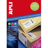 Apli Etiquetas Blancas Extrafuertes 105.0x37 mm. 100 Hojas A4