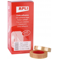Apli Cinta Adhesiva Transparente 12mm x 33m