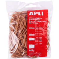 Apli Gomas Elasticas de 14cm. Bolsa de 100gr