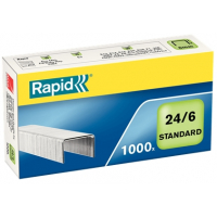 Rapid Grapas 24/6 Confort, Caja de 1000 Grapas, Alambre Flexible