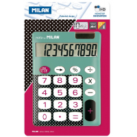 Milan Calculadora 10 Digitos Dots & Buttons Sobremesa con Teclas grandes