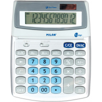 Milan Calculadora de 12 Digitos Grande, Pantalla Inclinable