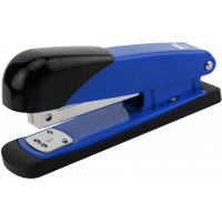 Dohe Grapadora de Sobremesa Metalica, Hasta 20 Hojas, Capacidad 100 Grapas, Negro/Azul