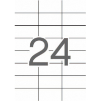Apli Etiquetas Translucidas (Resistentes Intemperie) 70x37 mm. 20 Hojas A4