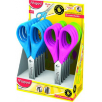 Tijera Escolar Maped Essentials de 13cm, Punta Redonda, Acero Inoxidable