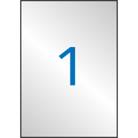 Apli Etiquetas Metalizadas Plata 210.0x297 mm. 20 Hojas A4