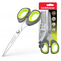 Erichkrause Tijeras Titanium, Cuchillas de Titanio, Alta Eficiencia de Corte, Negro