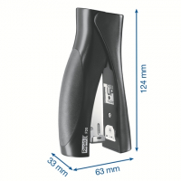 Rapid Ultimate F20 Grapadora Vertical, Hasta 20 Hojas, Para Grapas 24/6 y 26/6 y Clavado, Negro