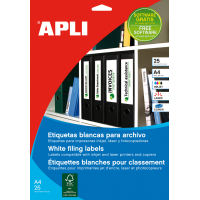 Apli Etiquetas Archivo 190.0x38.0 mm. 25 Hojas A4