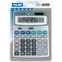 Milan Calculadoras de 14 Digitos, Gris