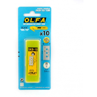 Olfa Pack de 10 Cuchillas de Respuesto para Cutters Olfa SK-10, Acero Inoxidable