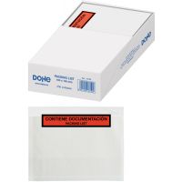 Caja de 250 Sobres Autoadhesivos Packing List de 180x140 mm. Tipo Docufix