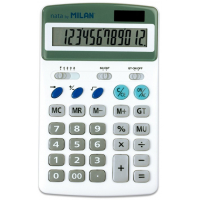 Milan Calculadora 12 Digitos, Blanco