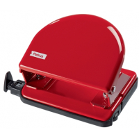 Petrus 52 Taladro Perforador Clasico Metalico, Hasta 20 Hojas, Rojo