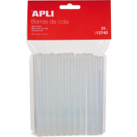 Apli Pack de 25 Barras Termofusibles diametro 7.5mmx10cm