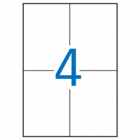 Apli Etiquetas Permanentes 105x148 mm. Caja de 500 Hojas A4