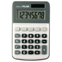 Milan Calculadora de 8 Digitos, Sobremesa, Gris