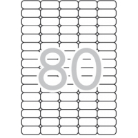 Apli Etiquetas Blancas Removibles 35.6x16.9 mm. 25 Hojas A4