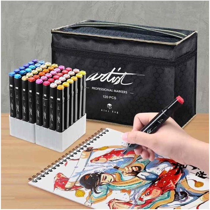 ROTULADOR DOBLE PUNTA LUXURY 120 COL.CANVAS GAMA ARTIST