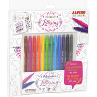PACK LETTERING ROTULADORES DUAL ART ALPINO